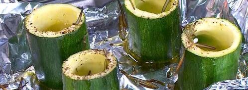 цукини, фаршированные муссом из артишоков. Шаг 3