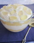 Творожный десерт с яблочным муссом