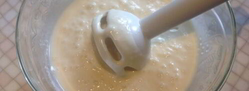 творожный мусс с персиками и киви. Шаг 4