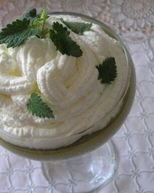 Мятная панна котта