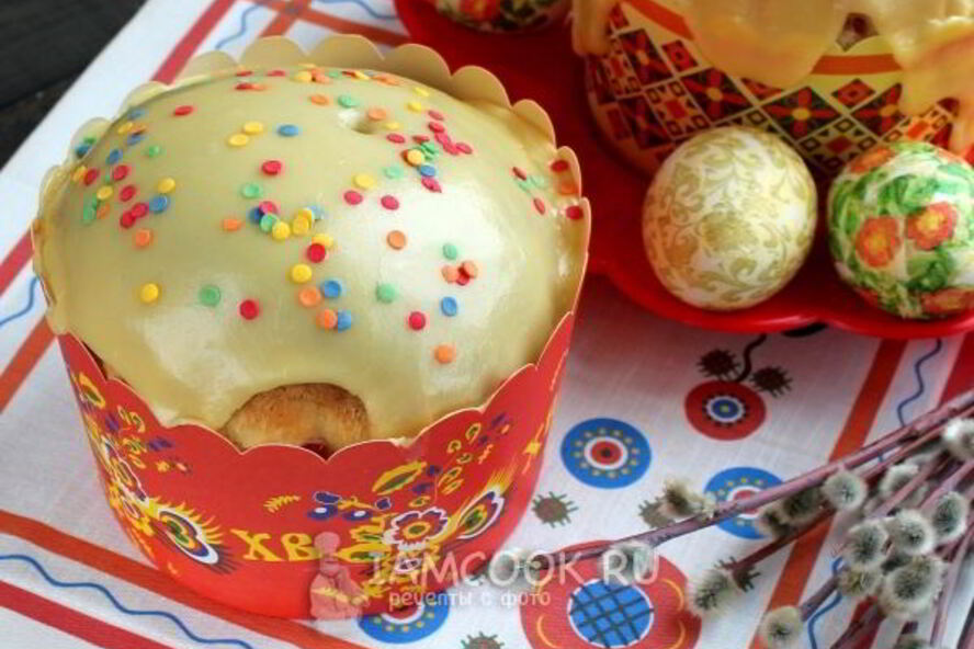 Рецепт кулича на сметане с цукатами