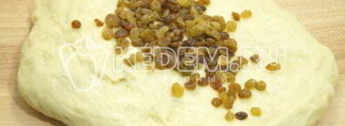 кулич с изюмом. Шаг 6