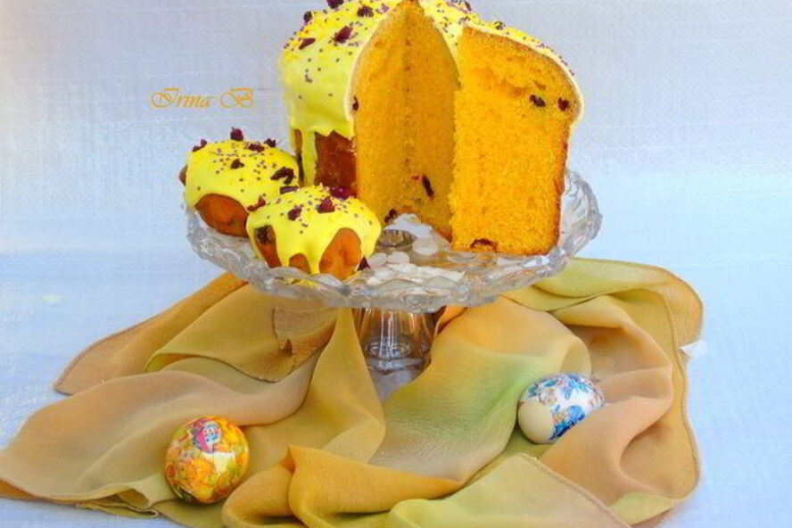 Рецепт морковного кулича с клюквой