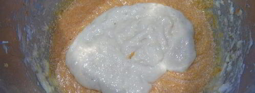 морковный кулич с клюквой. Шаг 8