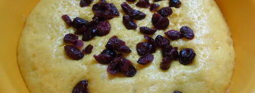 морковный кулич с клюквой. Шаг 11