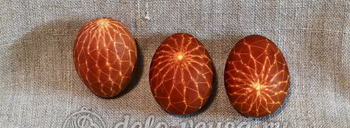 пасхальные яйца в сетку. Шаг 11