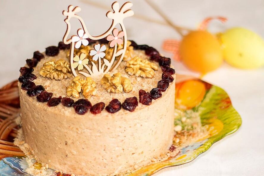 Рецепт творожной карамельной пасхи