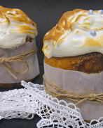 Творожный кулич с итальянской меренгой