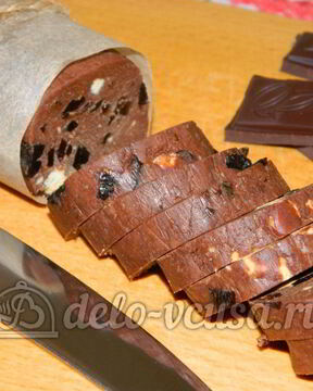 Сладкая колбаска без масла