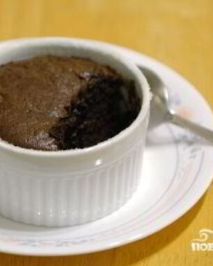 Суфле из черного шоколада