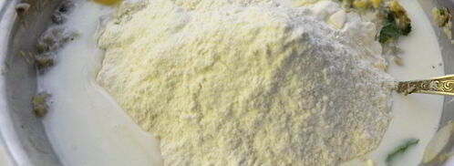 суфле из кабачков и белых грибов. Шаг 6