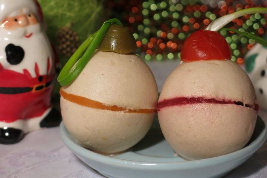 Рецепт суфле с тунцом елочный шар