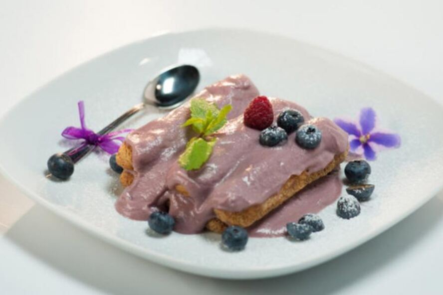 Рецепт фиалкового тирамису