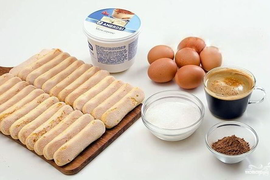 Рецепт тирамису без сливок