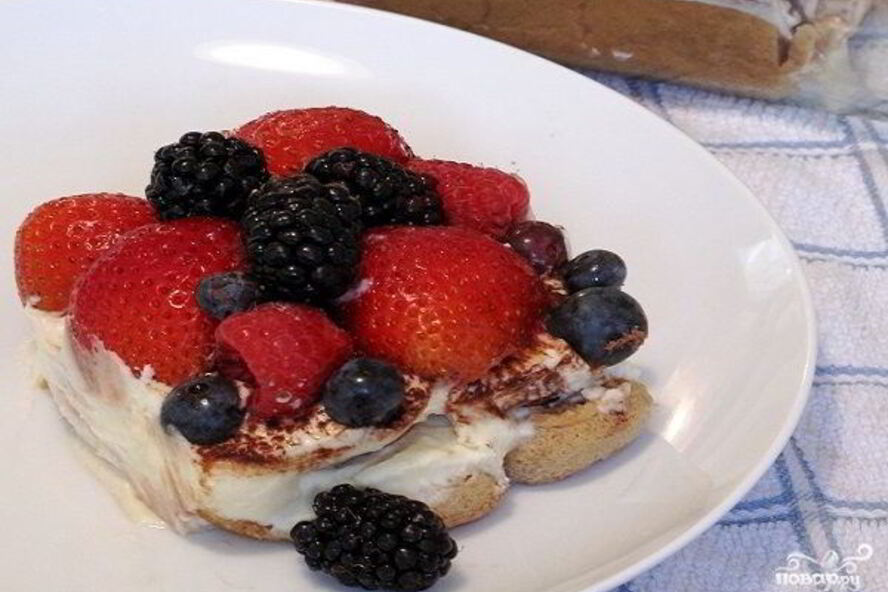 Рецепт тирамису с фруктами