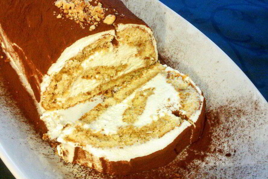 Рецепт тирамису в рулете