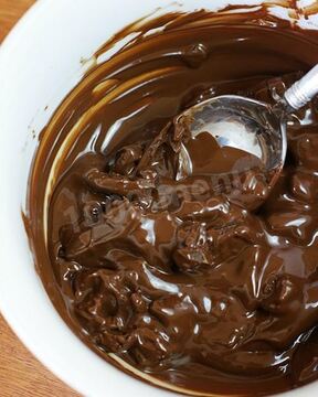 Топленый шоколад в микроволновке