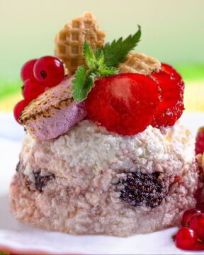 Творожный десерт с маршмеллоу