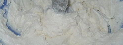 творожный десерт с вяленой клюквой. Шаг 3