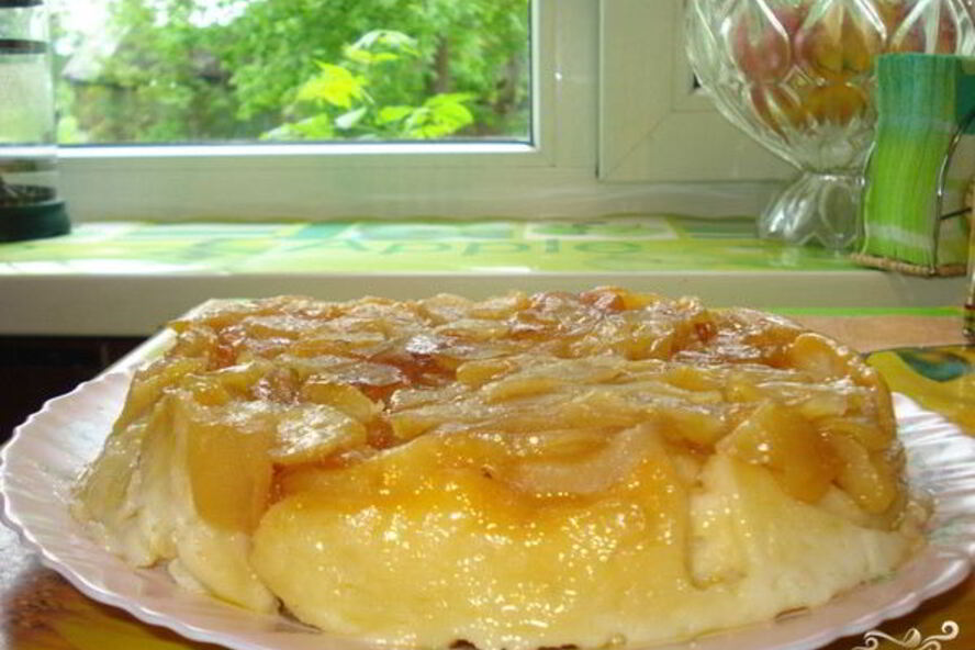 Рецепт творожного пудинга с яблоками