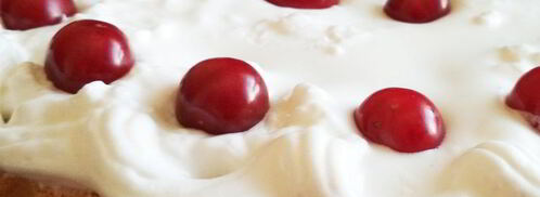 бисквит с вишней и зефирным кремом. Шаг 10