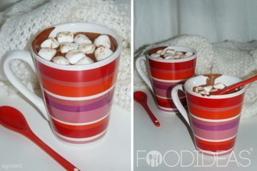 Рецепт горячего шоколада с зефиром