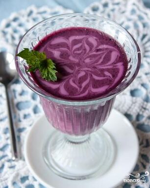 Желе из черники