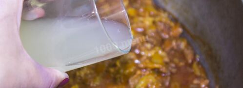 азу из говядины с солеными огурцами. Шаг 13