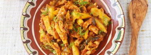 азу из индейки на сковороде. Шаг 13