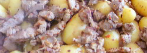 азу из индейки с запеченным картофелем. Шаг 7