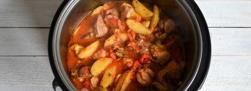 азу из индейки в мультиварке. Шаг 21