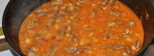 азу из куриных потрошков. Шаг 4