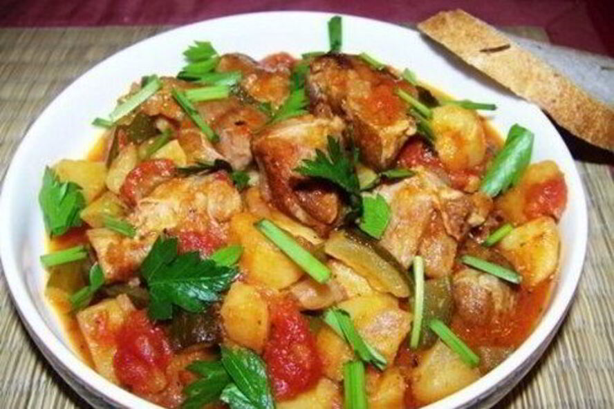 Рецепт азу из овощей в мультиварке