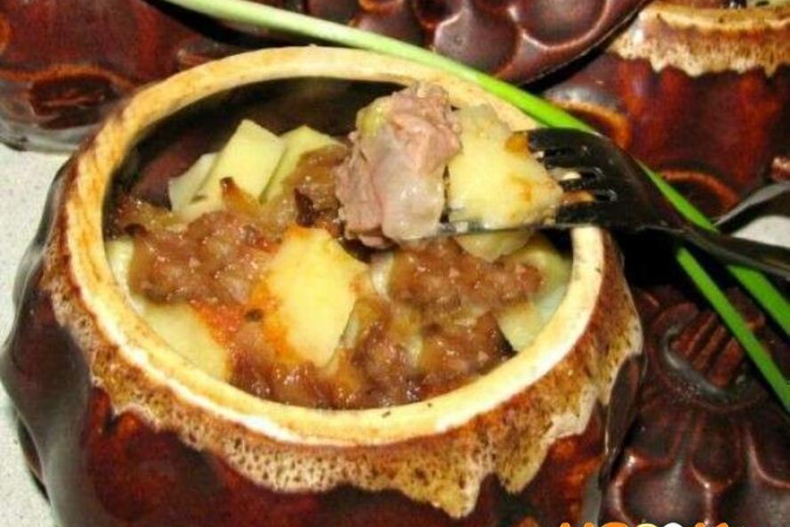 Рецепт азу в горшочках