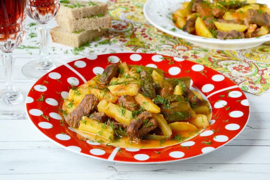 Рецепт азу в мультиварке по-татарски