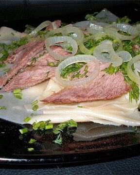 Бешбармак из свинины