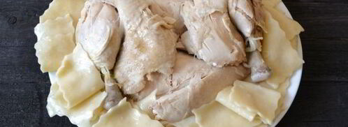 бешбармак из целой курицы с маринованным луком. Шаг 21