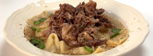 бешбармак с кисломолочным продуктом. Шаг 6