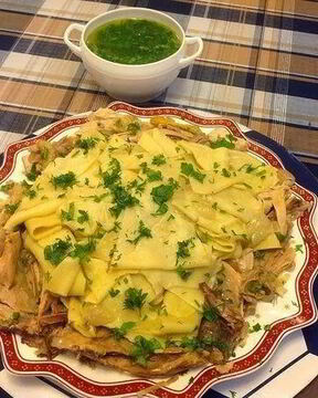 Бешбармак с курицей