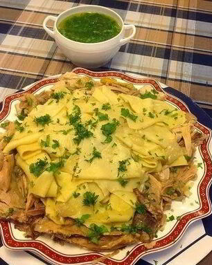 Бешбармак с курицей