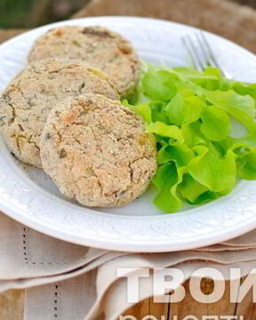 Биточки из картофеля и гречки