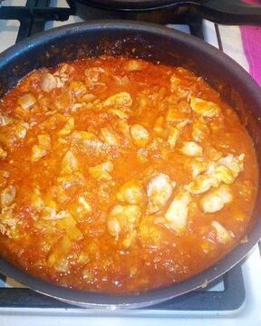 Чахохбили из филе кролика, вариаия на тему