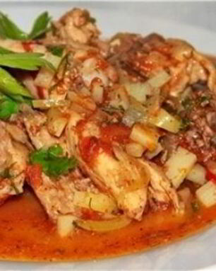 Чахохбили из курицы с картошкой