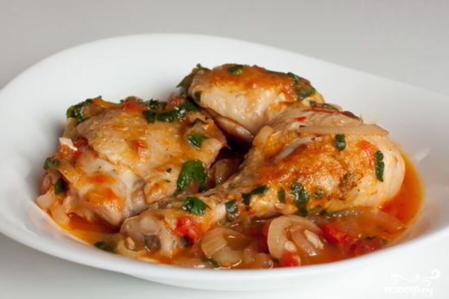 Рецепт чахохбили из курицы с помидорами