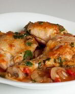 Чахохбили из тушеной курицы