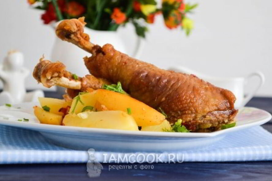 Рецепт чахохбили с картошкой в духовке