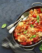 Чахохбили с курицей и болгарским перцем