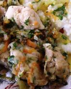 Чахохбили с овощами