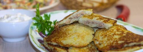 драники картофельные с фаршем. Шаг 21