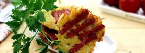 драники с колбасой. Шаг 10